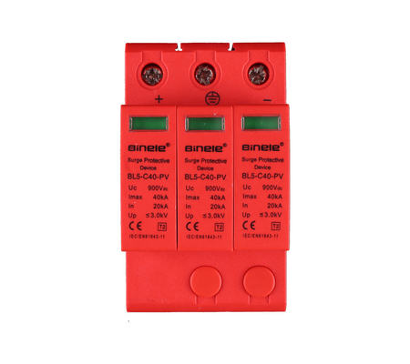 BL5-C40-PV 3P SPD Voltage Protection DC900V 20-40KA Surge Protective Device Binele Lightning Arrester