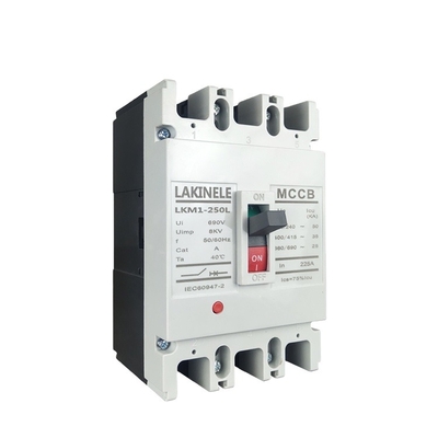 silver electric mccb molded case circuit breaker of contact mitsubishi power motor driver 250A 3pole /4pole no fuse breaker