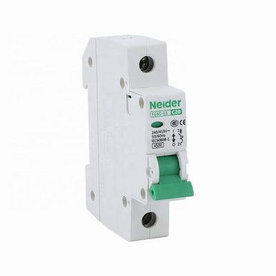 FG60-63 Silver Contact Miniature Circuit Breakers MCB 63A 6KA