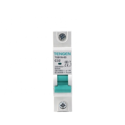 TENGEN Factory Sale Original Type Single Phase 32A Micro Pole Circuit Breaker 1 For Home 6kA